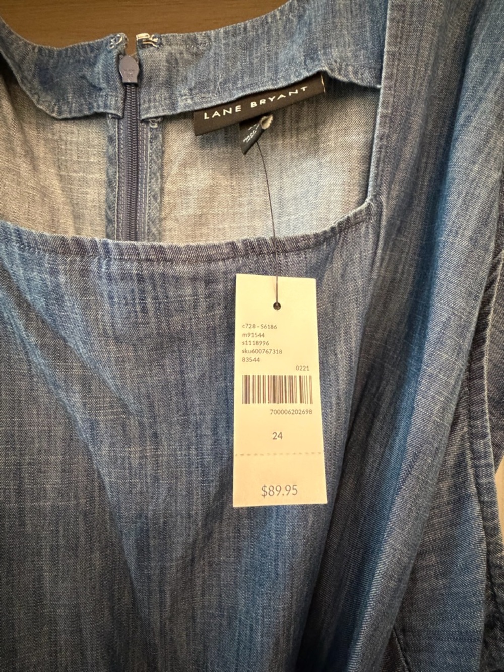 Lane Bryant Chambray Top in Light Blue - Picture 3 of 4
